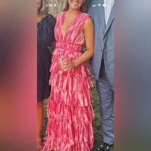 Hutch V Neck Tiered Maxi